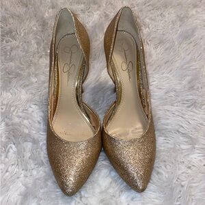 Gold Jessica Simpson Heels